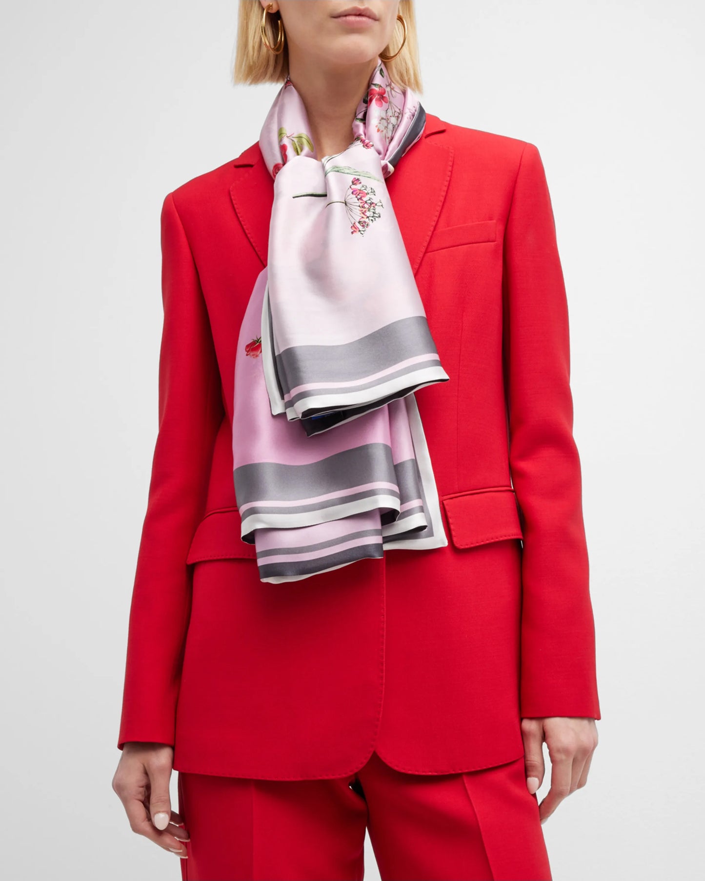 Scarlett Large Square Silk Double-Sided Scarf