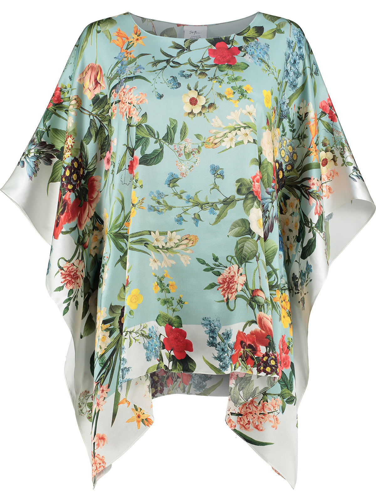 Silk Kaftan Laura Mint – ST. PIECE